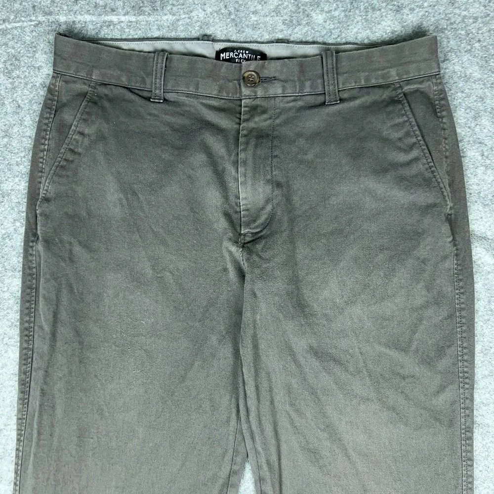 J Crew‎ Pants Mens 32x32 Dark Gray Athletic Fit Flex Stretch Performance Chino
